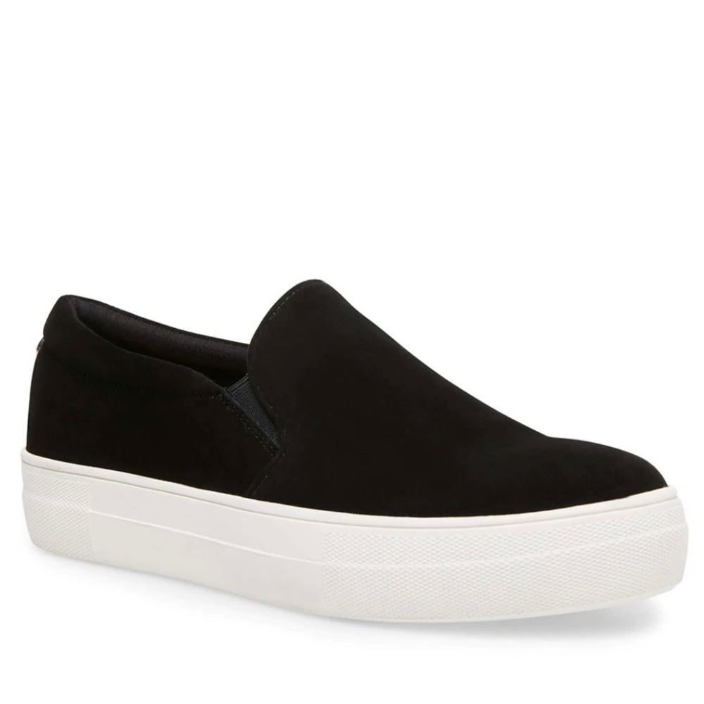 Steve Madden Gills Black Suede Platform Sneaker 🖤